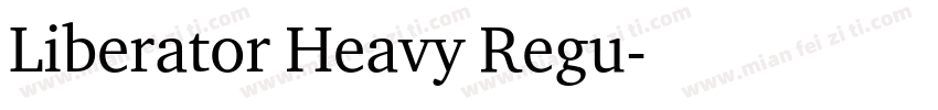 Liberator Heavy Regu字体转换